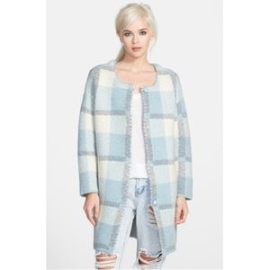 J.O.A Plaid Cardigan Jacket
